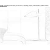 Metalowa lampa stołowa ze stałym ramieniem Pysely