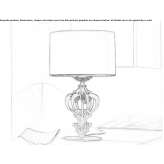 Metalowa lampa stołowa Talana
