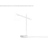 Lampa stołowa z dmuchanego szkła Katuete
