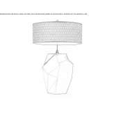 Ceramiczna lampa stołowa Rovito