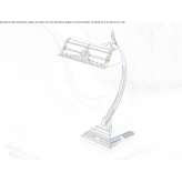 Incandescent, metal table lamp Rive