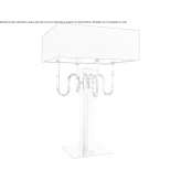 Metal table lamp with a fixed arm Bremen