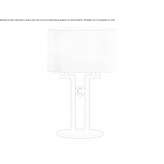 Metalowa lampa stołowa Camoapa