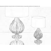 Handmade incandescent table lamp made of Murano glass Vinerea