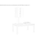 Halogen metal table lamp Ecrouves