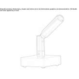 Regulowana metalowa lampa stołowa LED Cowan