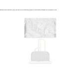 Metal table lamp and fabric lampshade Pornic