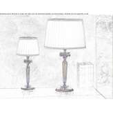 Incandescent brass table lamp Rive
