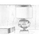 Handmade incandescent table lamp made of Murano glass Vinerea