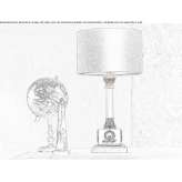 Żarowa mosiężna lampa stołowa Rive