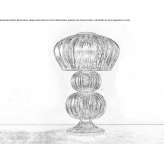Żarowa lampa stołowa ze szkła Murano Vinerea