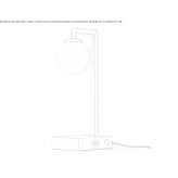 Metalowa lampa biurkowa ze stałym ramieniem Momence