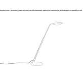 Adjustable metal LED table lamp Rossdorf