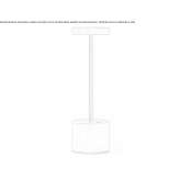 Cordless aluminum LED table lamp Borlesti