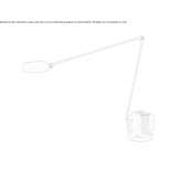 Adjustable metal LED table lamp with dimmer Hershey