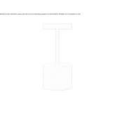 Cordless aluminum LED table lamp Borlesti