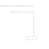 Aluminum LED desk lamp with dimmer Paris