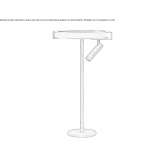 Metalowa lampa stołowa LED Jerica