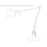 Aluminum LED desk lamp with a swinging arm Polkton