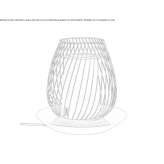 Metalowa lampa stołowa Saticoy
