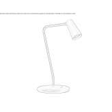Regulowana metalowa lampa stołowa LED Santorso