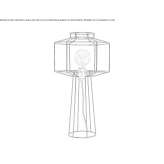 Metalowa lampa stołowa Warhem