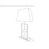 Iron table lamp Ainring