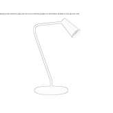 Regulowana metalowa lampa stołowa LED Santorso