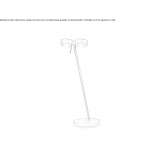 Regulowana metalowa lampa stołowa Czapury