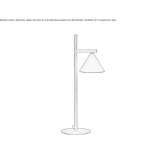 Metalowa lampa stołowa Pachas