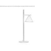 Metalowa lampa stołowa Pachas
