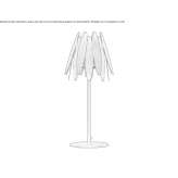 Metalowa lampa stołowa Narlica