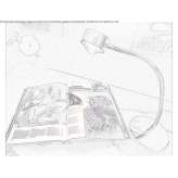With a metal table lamp with a swing arm Malpaso