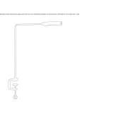 Swivel aluminum LED clamp lamp Paris