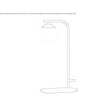 Metalowa lampa stołowa LED Cavino
