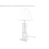 Żelazna lampa stołowa Pakenham