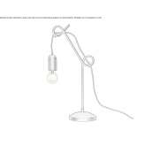 Metalowa lampa stołowa Fram