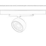 Aluminiowa lampa szynowa LED Horsholm