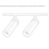 Metalowa lampa szynowa LED Elyria