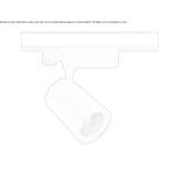 Aluminum LED track lamp Lezo