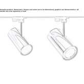 Aluminum LED track lamp Langvik
