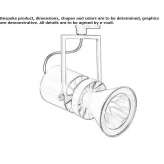 LED track lamp made of die-cast aluminum Stree