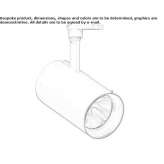 Lampa szynowa LED z odlewanego ciśnieniowo aluminium Medea