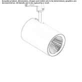 Lampa szynowa LED z odlewanego ciśnieniowo aluminium Eratsun