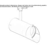 Die-cast aluminum LED wall washer Medea