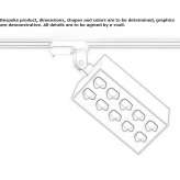 Lampa szynowa LED z wytłaczanego aluminium Alloway