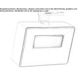 Podkładka ścienna LED z odlewanego ciśnieniowo aluminium Vestal