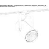 LED track lamp made of extruded aluminum Pavlikov