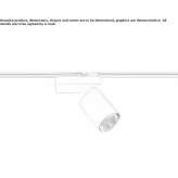 Lampa szynowa LED ze ściemniaczem Gaiceana