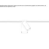 Lampa szynowa LED z wytłaczanego aluminium Gaiceana